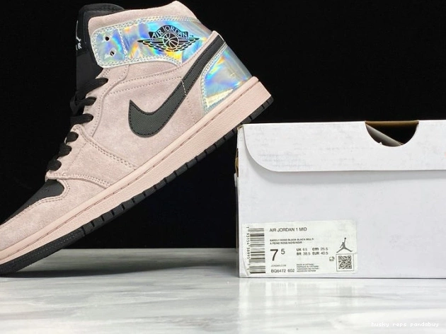 Rep Husky Dirty Mid Iridescent 1 Jordan Powder Air (W) BQ6472-602 0726
